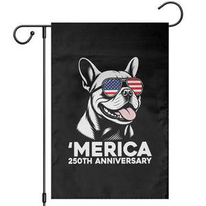 Merica French Bulldog Lover Garden Flag 250th Anniversary Gift TS12 Black Print Your Wear