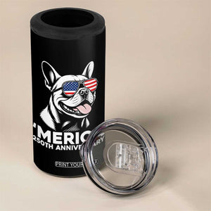 Merica French Bulldog Lover 4 in 1 Can Cooler Tumbler 250th Anniversary Gift TS12 Print Your Wear