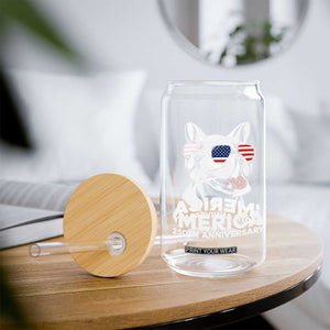 Merica French Bulldog Lover Glass Can 250th Anniversary Gift TS12 Print Your Wear