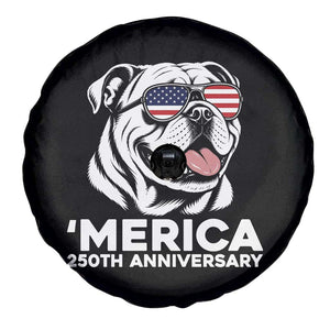 Merica English Bulldog Lover Spare Tire Cover 250th Anniversary Gift TS12 Print Your Wear