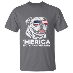 Merica English Bulldog Lover T Shirt 250th Anniversary Gift TS12 Charcoal Print Your Wear