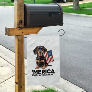 Merica Dachshund Lover Garden Flag 250th Anniversary Gift TS12 Print Your Wear