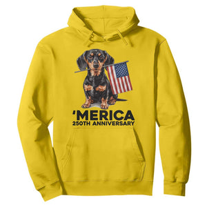Merica Dachshund Lover Hoodie 250th Anniversary Gift TS12 Daisy Print Your Wear