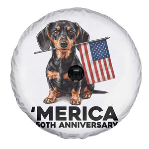 Merica Dachshund Lover Spare Tire Cover 250th Anniversary Gift TS12 Print Your Wear