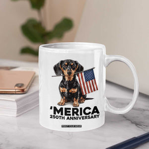 Merica Dachshund Lover Coffee Mug 250th Anniversary Gift TS12 Print Your Wear