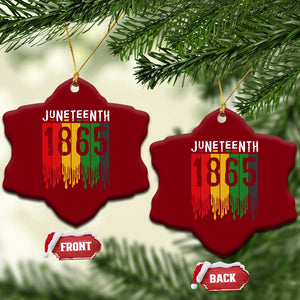 Juneteenth Freedom Pride Ceramic Ornament African American Heritage Graphic TS12 Print Your Wear