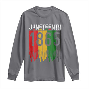 Juneteenth Freedom Pride Long Sleeve Shirt African American Heritage Graphic TS12 Charcoal Print Your Wear