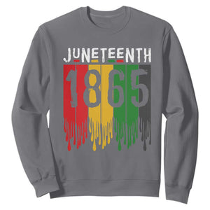 Juneteenth Freedom Pride Sweatshirt African American Heritage Graphic TS12 Charcoal Print Your Wear