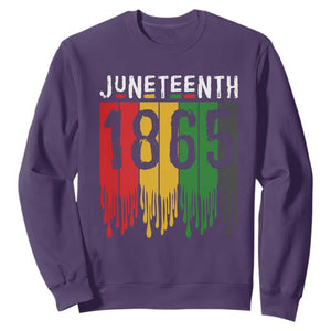 Juneteenth Freedom Pride Sweatshirt African American Heritage Graphic TS12 Purple Print Your Wear