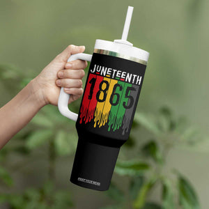 Juneteenth Freedom Pride Tumbler With Handle African American Heritage Graphic TS12 Print Your Wear