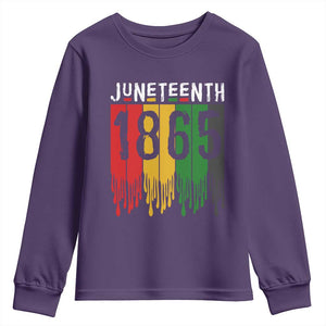 Juneteenth Freedom Pride Youth Sweatshirt African American Heritage Graphic