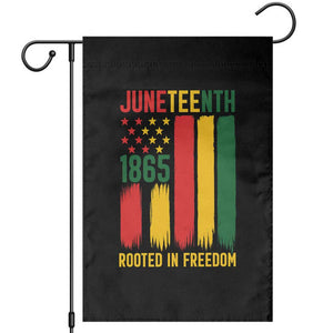 Juneteenth Rooted In Freedom 1865 Garden Flag African American Pride