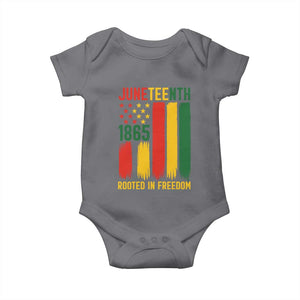 Juneteenth Rooted In Freedom 1865 Baby Onesie African American Pride TS12 Charcoal Print Your Wear