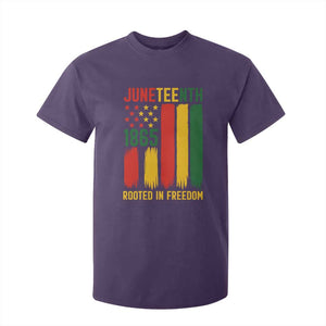 Juneteenth Rooted In Freedom 1865 T Shirt For Kid African American Pride TS12 Purple Print Your Wear