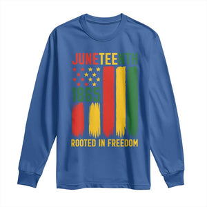 Juneteenth Rooted In Freedom 1865 Long Sleeve Shirt African American Pride TS12 Royal Blue Print Your Wear