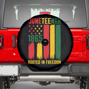 Juneteenth Rooted In Freedom 1865 Spare Tire Cover African American Pride TS12 Black Print Your Wear