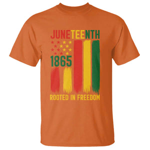 Juneteenth Rooted In Freedom 1865 T Shirt African American Pride TS12 Orange Print Your Wear