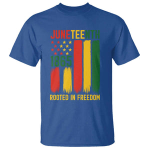 Juneteenth Rooted In Freedom 1865 T Shirt African American Pride TS12 Royal Blue Print Your Wear