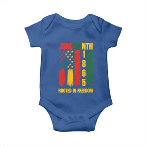 Juneteenth 1865 Freedom Pride Baby Onesie African American Heritage Graphic TS12 Royal Blue Print Your Wear
