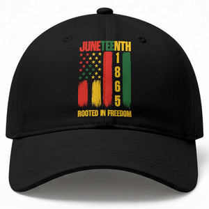 Juneteenth 1865 Freedom Pride Baseball Cap African American Heritage Graphic