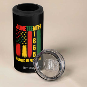 Juneteenth 1865 Freedom Pride 4 in 1 Can Cooler Tumbler African American Heritage Graphic TS12 Print Your Wear