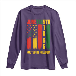 Juneteenth 1865 Freedom Pride Long Sleeve Shirt African American Heritage Graphic TS12 Purple Print Your Wear