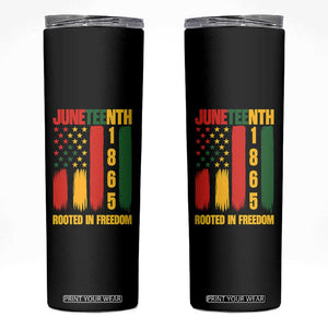 Juneteenth 1865 Freedom Pride Skinny Tumbler African American Heritage Graphic