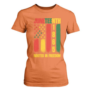 Juneteenth 1865 Freedom Pride T Shirt For Women African American Heritage Graphic TS12 Orange Print Your Wear