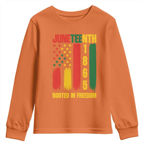 Juneteenth 1865 Freedom Pride Youth Sweatshirt African American Heritage Graphic TS12 Orange Print Your Wear