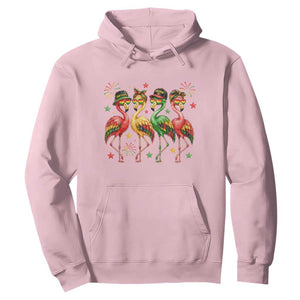 Funny Juneteenth Flamingos Squad Hoodie African American Heritage TS12 Light Pink Print Your Wear