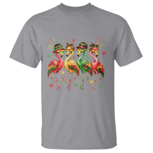 Funny Juneteenth Flamingos Squad T Shirt African American Heritage TS12 Sport Gray Print Your Wear