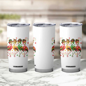 Funny Juneteenth Flamingos Squad Tumbler Cup African American Heritage TS12 Print Your Wear