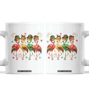 Funny Juneteenth Flamingos Squad Coffee Mug African American Heritage