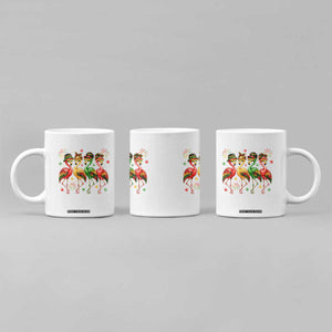 Funny Juneteenth Flamingos Squad Coffee Mug African American Heritage