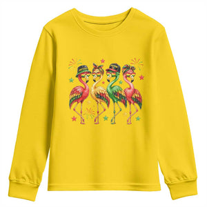 Funny Juneteenth Flamingos Squad Youth Sweatshirt African American Heritage TS12 Daisy Print Your Wear