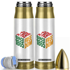 Juneteenth 1865 Freedom Bullet Tumbler African American Pride TS12 White Print Your Wear