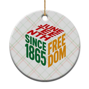 Juneteenth 1865 Freedom Ceramic Ornament African American Pride