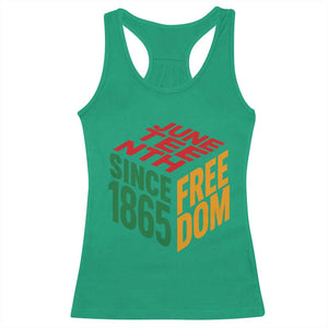 Juneteenth 1865 Freedom Racerback Tank Top African American Pride
