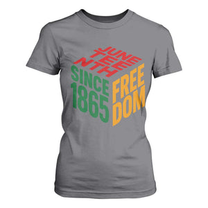 Juneteenth 1865 Freedom T Shirt For Women African American Pride TS12 Charcoal Print Your Wear