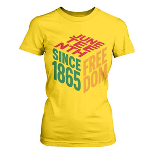 Juneteenth 1865 Freedom T Shirt For Women African American Pride TS12 Daisy Print Your Wear