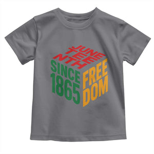 Juneteenth 1865 Freedom Toddler T Shirt African American Pride TS12 Charcoal Print Your Wear