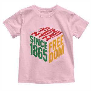 Juneteenth 1865 Freedom Toddler T Shirt African American Pride TS12 Light Pink Print Your Wear