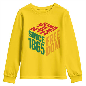 Juneteenth 1865 Freedom Youth Sweatshirt African American Pride