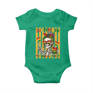 Skeleton Juneteenth Freedom Baby Onesie African American Pride Gift TS12 Irish Green Print Your Wear