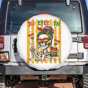 Skeleton Juneteenth Freedom Spare Tire Cover African American Pride Gift