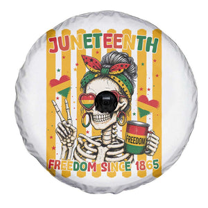 Skeleton Juneteenth Freedom Spare Tire Cover African American Pride Gift