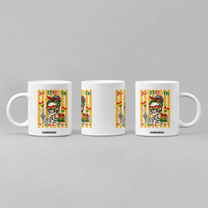 Skeleton Juneteenth Freedom Coffee Mug African American Pride Gift