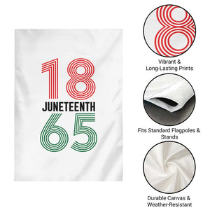 Vintage Juneteenth 1865 Garden Flag Retro Striped Number Graphic TS12 Print Your Wear