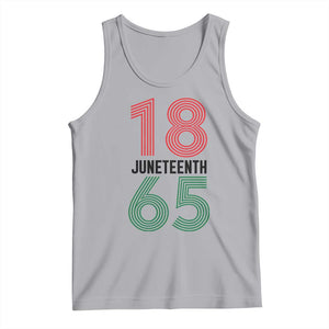 Vintage Juneteenth 1865 Tank Top Retro Striped Number Graphic