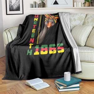 Funny Juneteenth Goose Throw Blanket African American Pride Gift